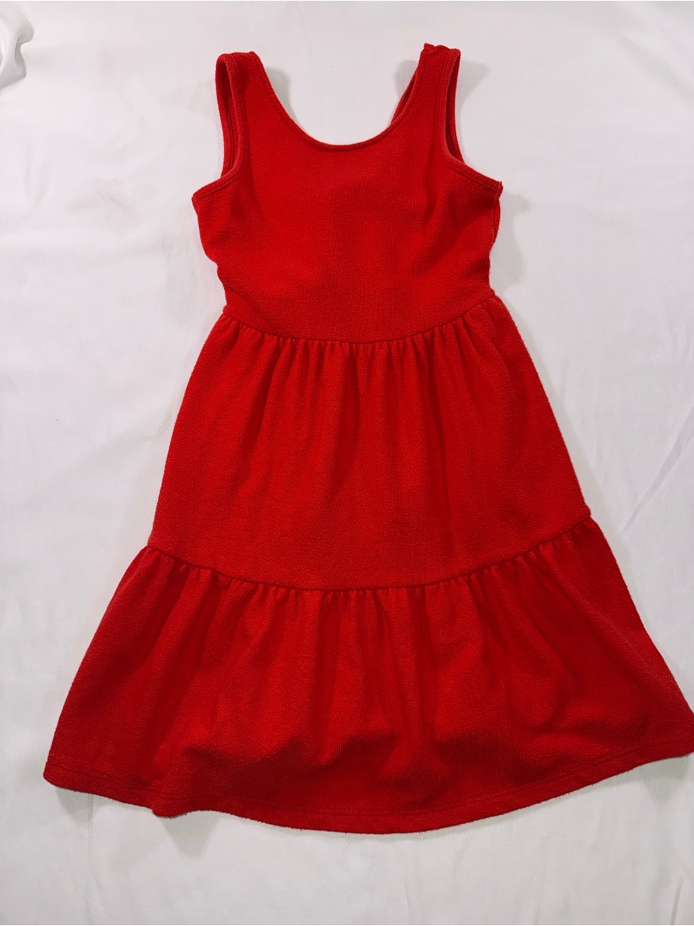 Cat & Jack Girls' Red Tiered Tank Dress -